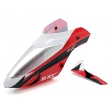 E-Flite Complete Canopy w/Vertical Fin (Red) for Blade mSR X