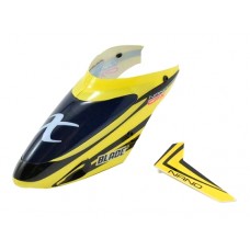 FV E-Flite Canopy w/Vertical Fin (Yellow) for Blade Nano CP X