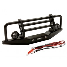 Integy Realistic Metal Front Bumper w/LED for SCX10