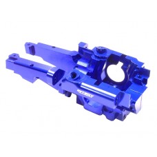 Integy Rear Aluminum Bulkhead (Blue) for Traxxas Summit