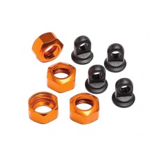 HPI Shock Caps Orange (4) for Trophy