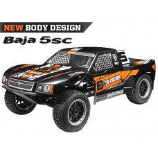 HPI RTR Baja 5SC w/Radio 2.4GHz (Matt Black Body)