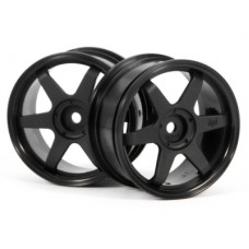 HPI TE37 Wheel 26mm (Black) 0mm Offset