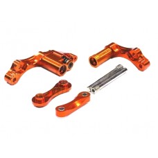 Disc. Integy Type3 Steering Bell Crank (Orange) for HPI Baja 5B/2.0, 5T 