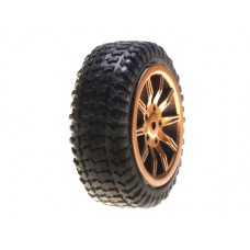 Losi Tires Mounted (Gold) for Micro Rally